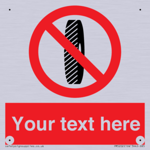 Custom Do Not Change Grinding Wheel Sign